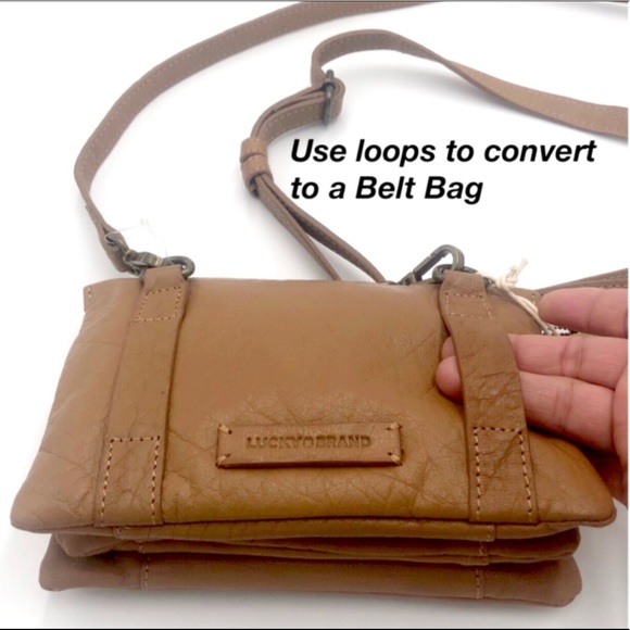 Lucky Brand🍀Genuine Leather Chira Convertible Bag - Picture 2 of 10